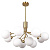 P12049BR Cape Town griestu gaismeklis zelta  12xG9 7W Cosmo Light