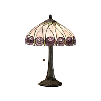 64177 galda lampa Hutchinson Tiffany stikls 1x60W E27 Interiors 1900