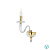 AP.Bach/1SP-ORO sienas lampa bez kupola Bach zelta 1x40W E14 Ondaluce