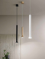 SO.LILA/PC-NERO Griestu gaismeklis MELNS D6,6cm 1x40W GU10 Ondaluce