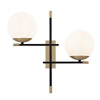 MOD048WL-02G sienas lampa Nostalgia mat.zelts 2x40W E14 Maytoni