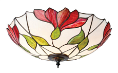 63960 plafons Botanica Tiffany stikls 2x60W E27 Interiors 1900