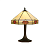 64287 galda lampa Nevada Tiffany stikls 1x40W E14 Interiors 1900