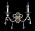 RC247-WL-02-R Sienas lampa bronza 2x60W E14 Maytoni