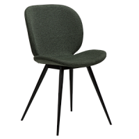 100800285 krēsls Cloud bronzas tumši zaļš audums/melnas kājas Dan-Form