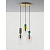 9009237 Murano griestu gaism. zelts/stikls 3x5W E14 D417mm H1200mm NL