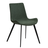 100690666 krēsls Hype zaļš audums/melnas kājas Dan-Form