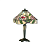 64386 galda lampa Willow Tiffany stikls 1x40W E14 Interiors 1900