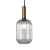 PND-5588-1L-BRO+CL Griestu lampa Antiola zelta/caursp.stikls 1x40W E27 Italux
