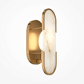 MOD099WL-01G3 sienas lampa Marmo mat.zelts/marmors 1x40W E14 Maytoni