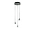 SO.LEX/3.NERO Griestu gaismeklis melns 15W LED 1500lm 3000K D25cm Ondaluce