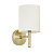 BRIO-1WBAB sienas lampa Brio niķelis/bēšs kupols 40W E14 Endon