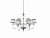 LP.BACH/6CP-CR Lustra ar kupoliem BACH hroms 6x40W E14 Ondaluce