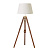 EH-TRIPOD-FLDW Stāvlampa bez kopola Tripod koks 1x60W E27