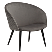 700800690 krēsls Dual pelēks velvets Dan-Form