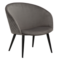 700800690 krēsls Dual pelēks velvets Dan-Form