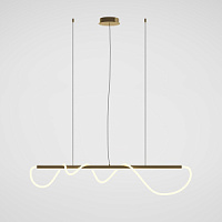 MOD166PL-L30G3K griestu lampa TAU zelta LED 30W 1250lm 3000K L1400mm Maytoni