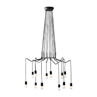 I-SPIDER-S12 Griestu gaismeklis antrac. 12xG9 D86.5 Fan