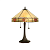 64286 galda lampa Nevada Tiffany stikls 2x60W E27 Interiors 1900