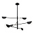 MOD126PL-08B griestu lampa Mollis melna 8x28W G9 Maytoni