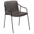 100310302 krēsls Boto pelēka eko āda/melnas kājas Dan-Form