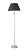 I-FAVOLA/PT Stāvlampa Favola balta 450*1550mm E27 Faneuropa