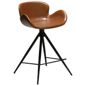 200200220 bāra krēsls Gaia brūna eko āda/melnas kājas H:87cm Dan-Form