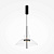 MOD185PL-L6B3K3 griestu gaism. Bangkok melns LED 12W 3000K 1200lmD400mm maxH3580mm Maytoni