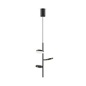 MOD070PL-L18B3K griestu lampa Fad melna LED 1100lm 3000K Maytoni