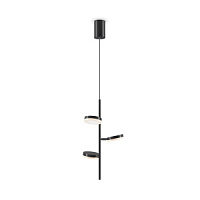 MOD070PL-L18B3K griestu lampa Fad melna LED 1100lm 3000K Maytoni