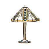 64241 galda lampa Lloyd Tiffany stikls 2x60W E27 Interiors 1900