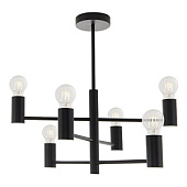 76502 lustra Studio melna 6 x 40W E27 Endon