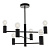 76502 lustra Studio melna 6 x 40W E27 Endon