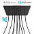 WIFIKROQ4010F103 liela kantaina pamatne melna 10 caur. CC