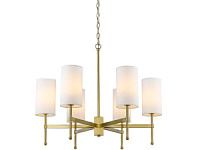 P06970BR-WH DENVER griestu gaismeklis bronza  6xE14 40W D70cm H58.5cm Cosmo Light