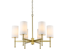 P06970BR-WH DENVER griestu gaismeklis bronza  6xE14 40W D70cm H58.5cm Cosmo Light