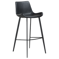 200390600 bāra krēsls Hype melna eko āda H:101cm Dan-Form