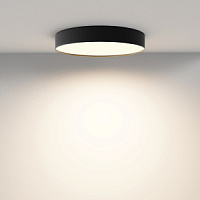 C032CL-45W3K-RD-B  plafons Zon melna LED 2540lm 45W 3000K CRI90 D400mm H60mm Maytoni