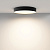 C032CL-45W3K-RD-B plafons Zon melna LED 2540lm 45W 3000K CRI90 D400mm H60mm Maytoni