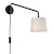 79500 sienas lampa Carlson melan/pelēks kupols D150-168mm 40W E14 Endon