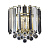 FARGO-WBBP sienas lampa Fargo misiņš/akrils 2 x 60W E14 Endon