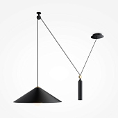 P080PL-01B Lustra PESO melna 1x60W E27 Maytoni