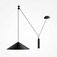P080PL-01B Lustra PESO melna 1x60W E27 Maytoni