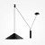 P080PL-01B Lustra PESO melna 1x60W E27 Maytoni