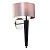 CORVINA-1WB sienas lampa Corvina koka/brūns kopols 40W E14 Endon