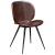 100800245 krēsls Cloud tumši brūna eko āda/melnas kājas Dan-Form