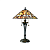 63951 galda lampa Bernwood Tiffany stikls 2x60W E27 Interiors 1900