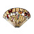 63952 sienas lampa Bernwood Tiffany stikls 1x40W E14 Interiors 1900