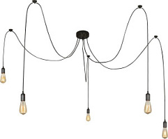 A110-5 Lustra melna 5x40W E27 GLOBO