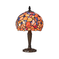 64210 galda lampa Josette Tiffany stikls 1x40W E14 Interiors 1900